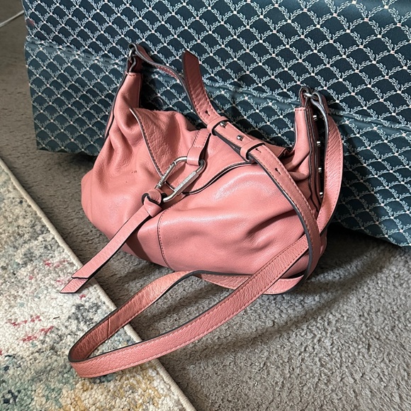 Vince Camuto Pink Leather Hobo Bag - Picture 1 of 5